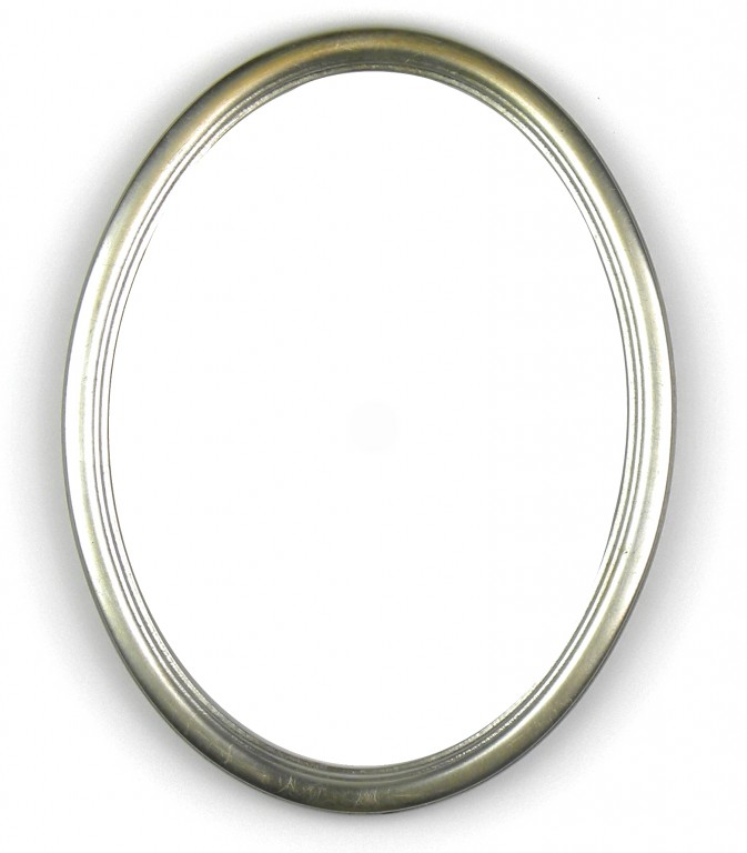 Oválný rám stříbrný – 18x24cm