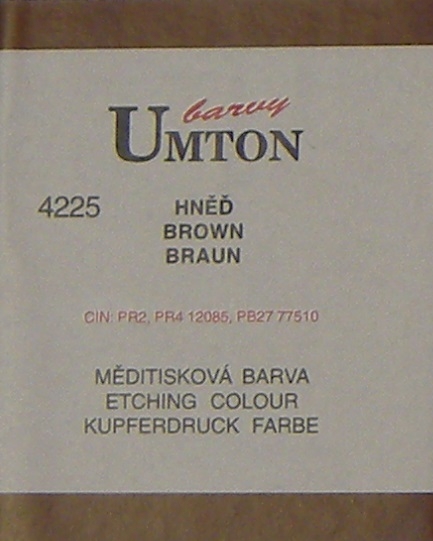 Měditisková barva Umton 130ml – hněď
