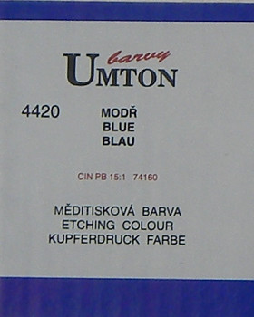 Měditisková barva Umton 130ml – modř
