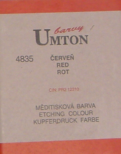Měditisková barva Umton 130ml – červeň