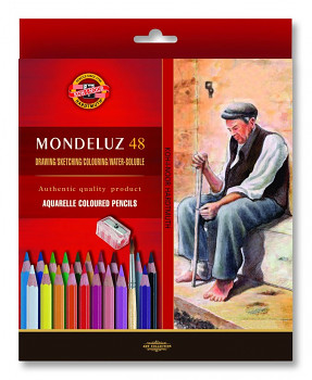 Akvarelové pastelky Mondeluz Art-set 48ks