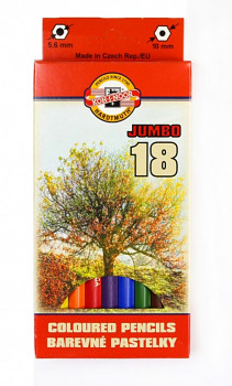 Pastelky Jumbo 18ks