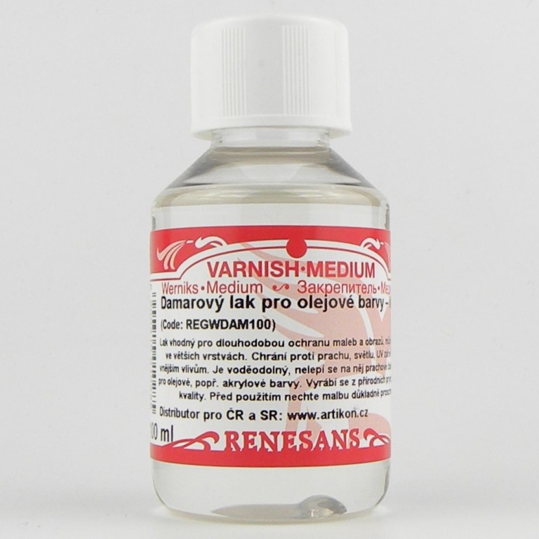 Damarový lak saténový anti UV Renesans 100ml