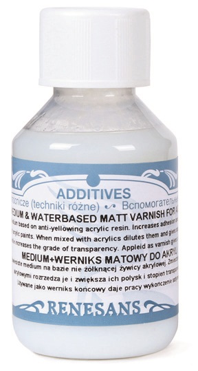 Medium a matný lak pro akryl Renesans 100ml