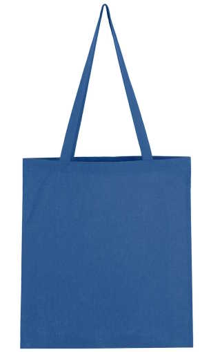 Plátěná taška s dlouhým uchem – královská modrá / royal
