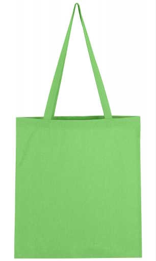 Plátěná taška s dlouhým uchem – světle zelená / light green