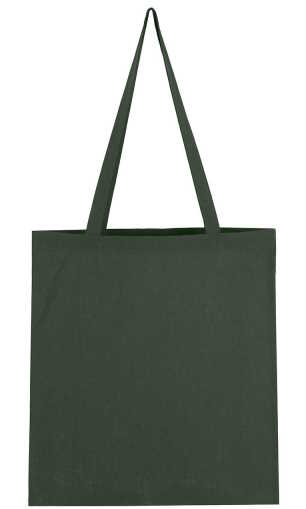 Plátěná taška s dlouhým uchem – tmavě zelená / bottle green