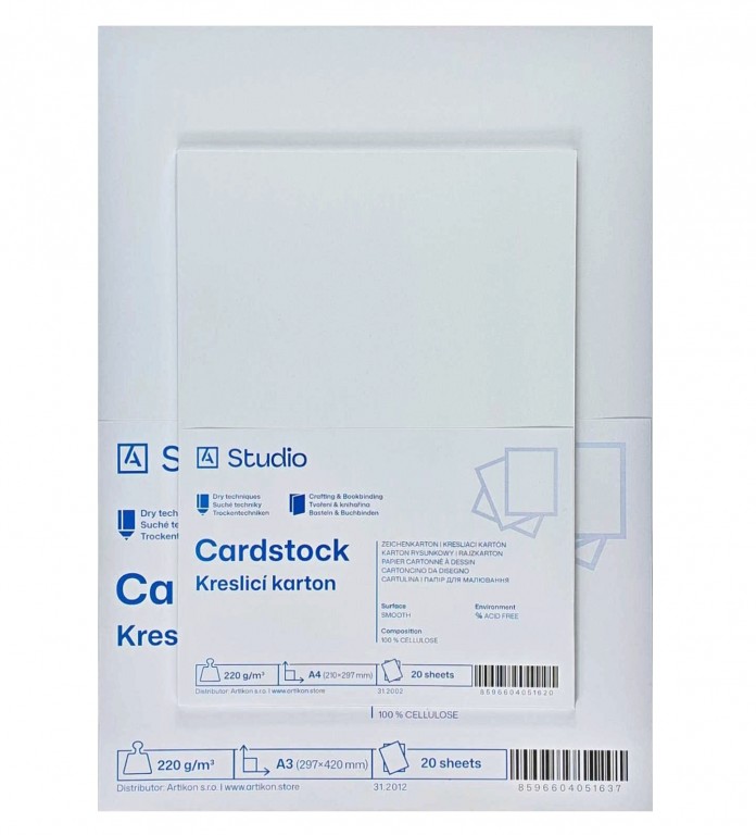 Čtvrtky / Kreslicí karton A2 220g – balení 20ks