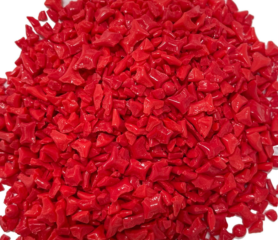 Nízkotavné sklo 0,5kg – červená