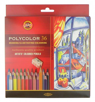 Pastelky Polycolor sada 36ks v papírovém obalu