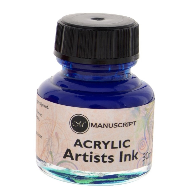 Kaligrafický inkoust Manuscript 30ml – modrý