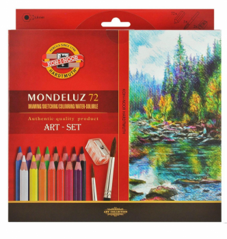 Akvarelové pastelky Mondeluz Art-set 72ks