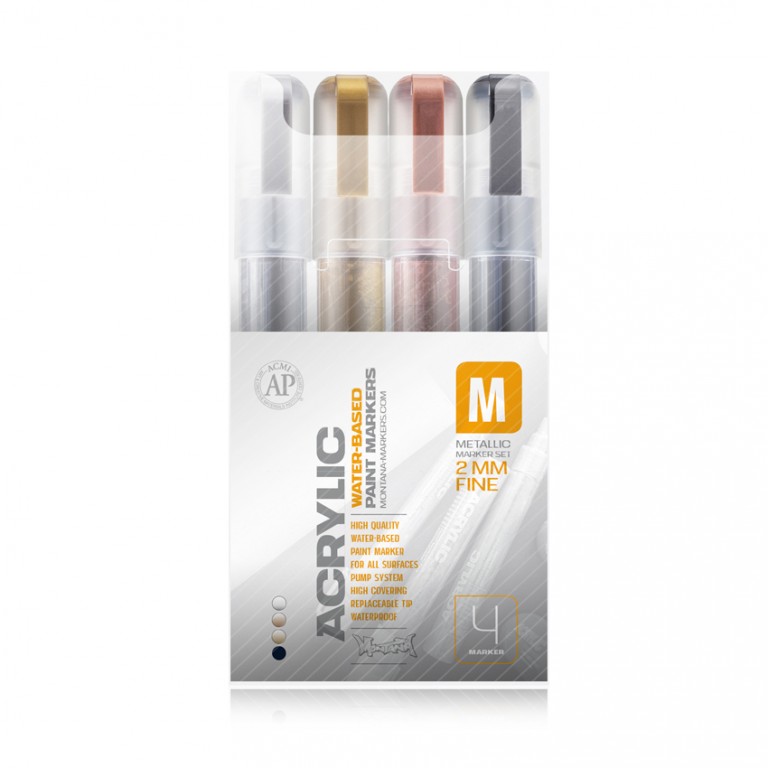 Sada metalických markerů 2mm Montana Cans