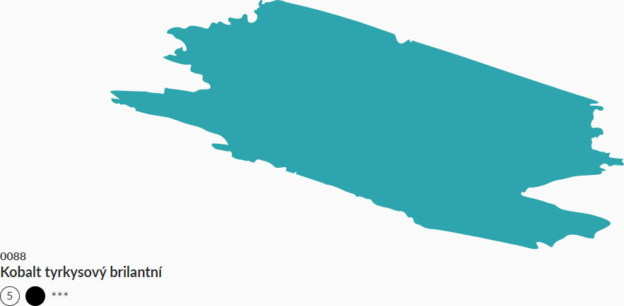 Olejová barva Umton 2500ml – 0088 Kobalt tyrkysový brilantní