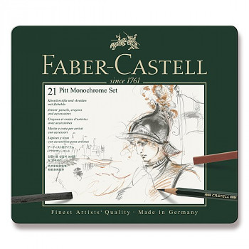 Kreslířská sada Faber-Castell Pitt 21ks