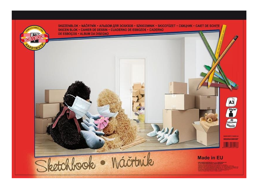 Skicák A3 40 listů 90g