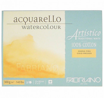 Fabriano Artistico Cold pressed 30,5x45,5cm 300g blok pro akvarel