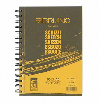 Skicák Fabriano Schizzi 90g A5 long side