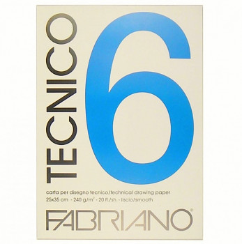 Fabriano Tecnico 6 hrubý 220g 35x50cm blok