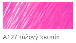 Štětečkový popisovač Faber-Castell – 127 růzový karmínový