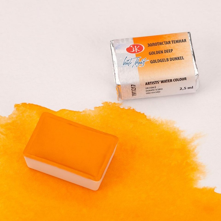 White nights akvarel 2,5ml – 217 zlatá tmavá