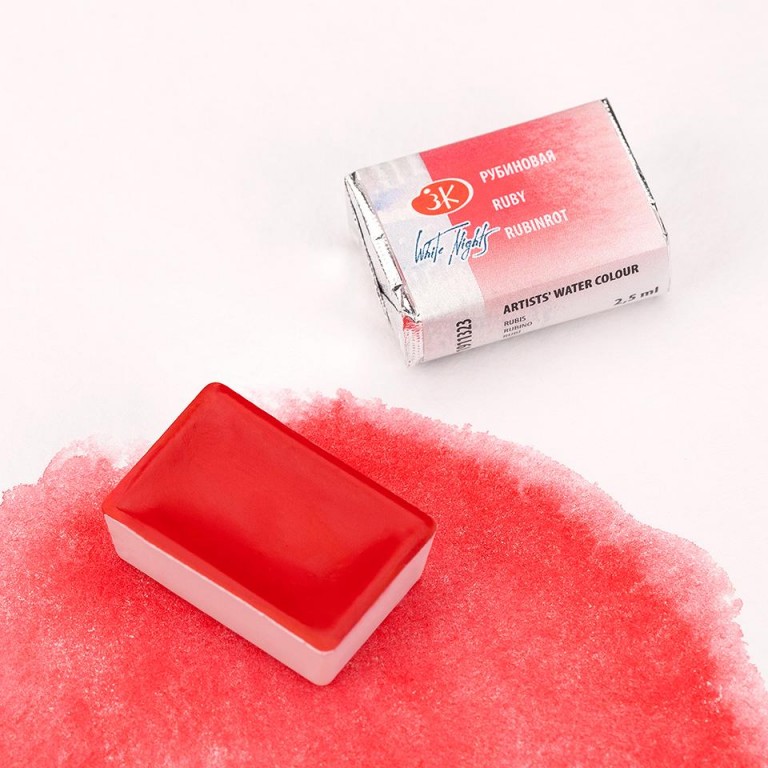 White nights akvarel 2,5ml – 323 rubínová