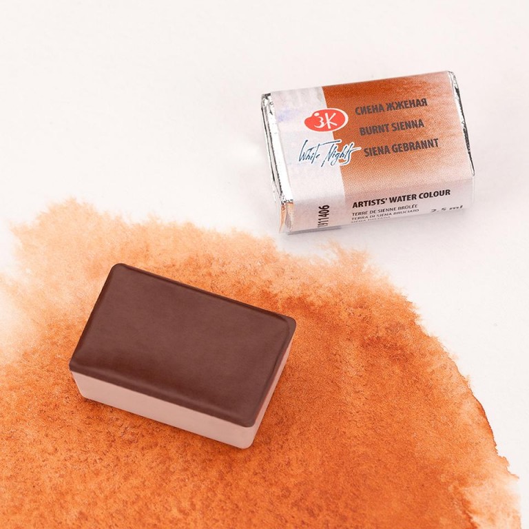 White nights akvarel 2,5ml – 406 siena pálená