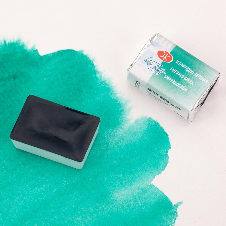 White nights akvarel 2,5ml – 713 smaragdová zeleň