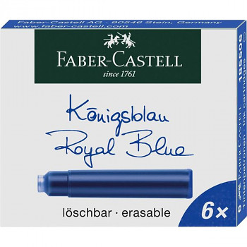 Inkoustové bombičky modré Faber-Castell