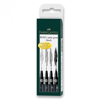 Sada popisovačů Faber-Castell 4ks – černé