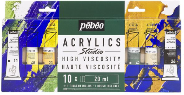 Sada akrylových barev Pébéo 10x20ml