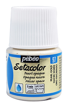 Barva na textil Setacolor 45 ml – 97 perlově zlatá