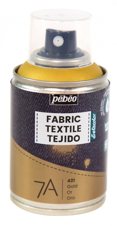 Sprej na textil 7A 100ml – zlatý