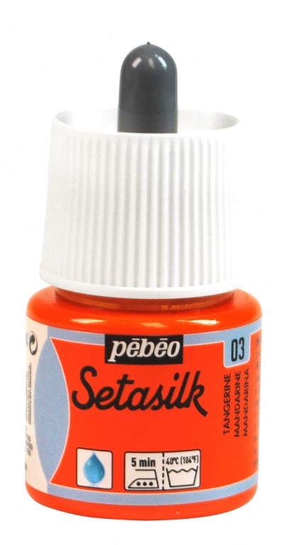 Barva na hedvábí Setasilk 45ml – 03 mandarinková