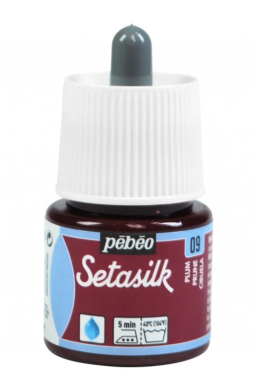 Barva na hedvábí Setasilk 45ml – 09 švestková