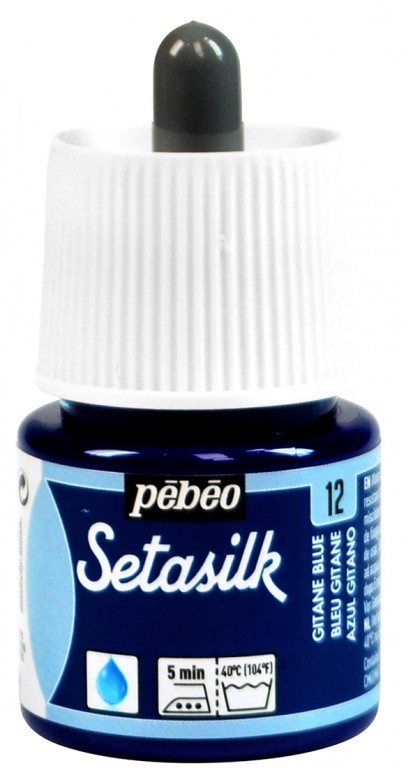 Barva na hedvábí Setasilk 45ml – 12 modrá gitane