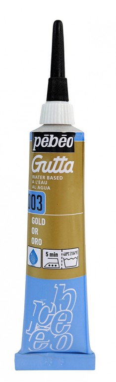 Gutta na hedvábí Pébéo 20ml – zlatá