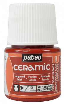 Barva na keramiku Ceramic 45ml – 17 hnědá světlá
