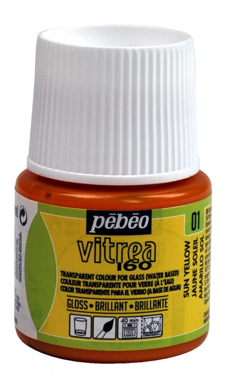 Barva na sklo Vitrea 45ml – 01 žlutá slunečná