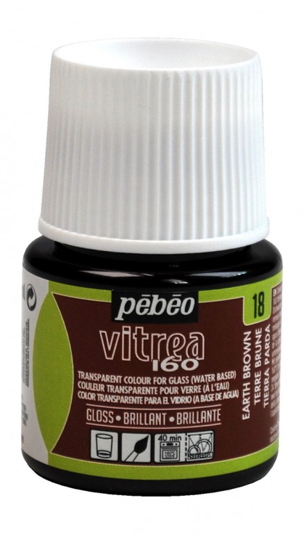 Barva na sklo Vitrea 45ml – 18 hnědá