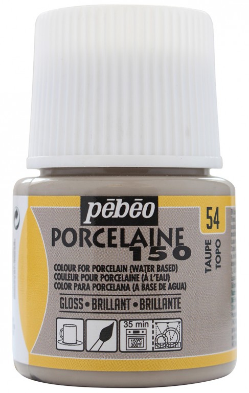 Barva na porcelán Porcelaine 45ml – 54 šedá tauper
