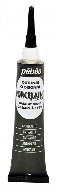 Kontura Porcelaine outliner 20ml – černá