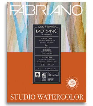 Akvarelový blok Fabriano HP 300g 28x35,6 cm