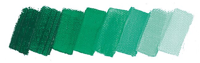 Olejová barva Mussini 35ml – 518 helio green deep