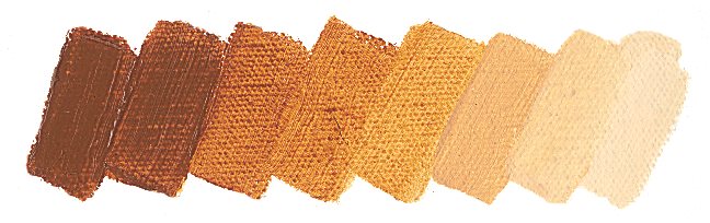 Olejová barva Mussini 35ml – 644 yellow Sienna