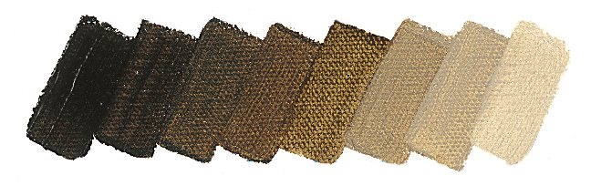 Olejová barva Mussini 35ml – 664 natural raw umber