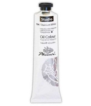 Olejová barva Phoenix 120ml - bílá titanová