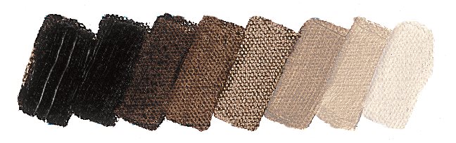 Olejová barva Mussini 150ml – 645 asphaltum black transparent