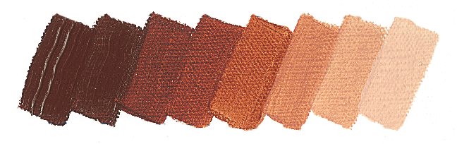 Olejová barva Mussini 150ml – 661 natural burnt Sienna