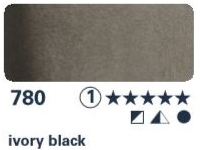 Akvarelová barva Horadam 1/2 – 780 ivory black